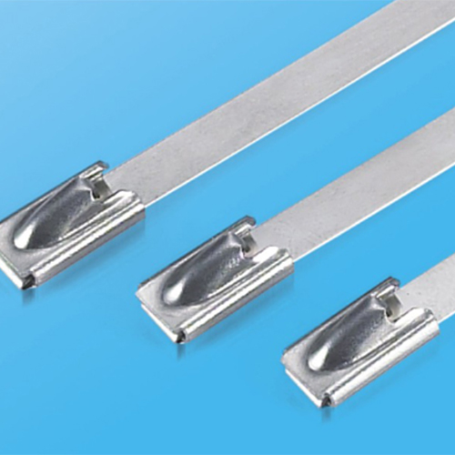 Naked metal cable tie