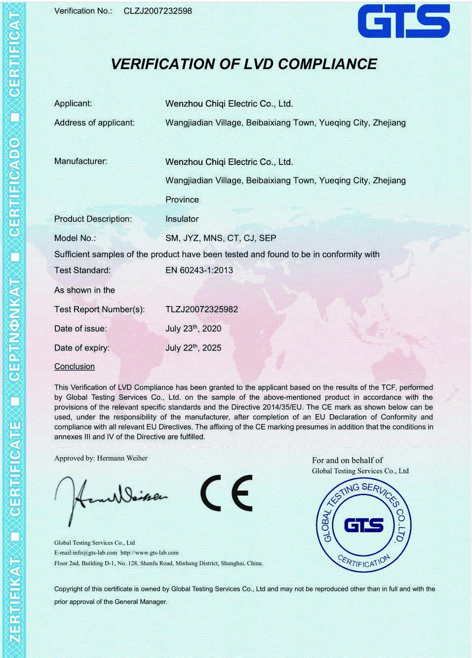 Insulator CE
